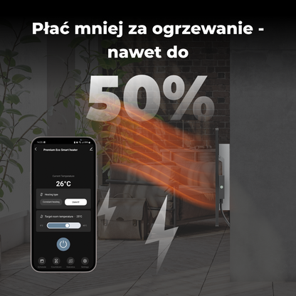 Aeno Smart Infrarot-Heizpaneel 700W slim 1 cm schwarz