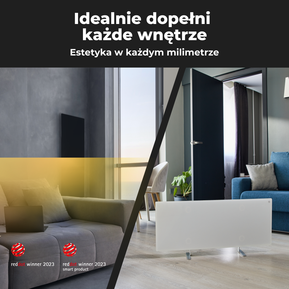 Aeno Smart Infrarot-Elektroheizung 700W slim 1cm weiß