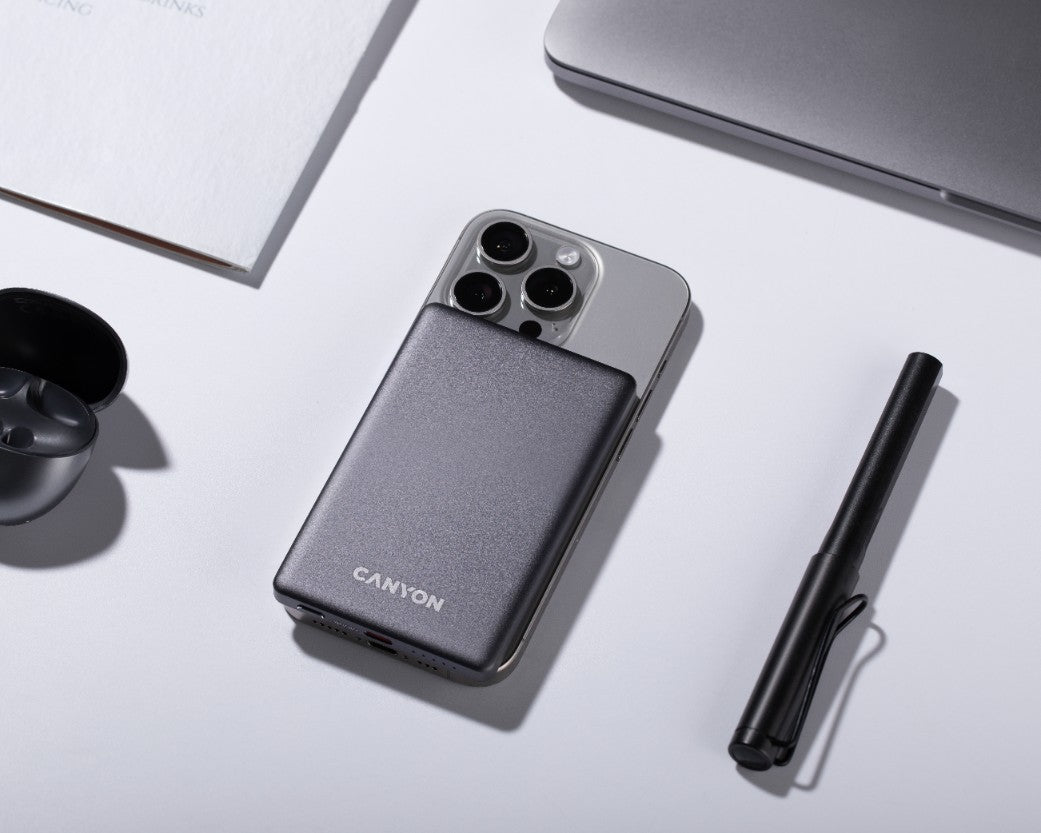 Canyon OnPower 505 Graphite 5000 mAh PD 20W Slim Magsafe Power Bank