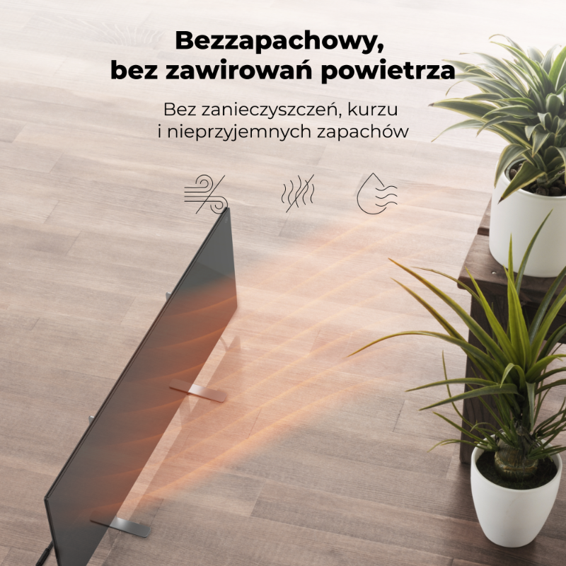 Aeno Smart Infrarot-Heizpaneel 700W slim 1 cm schwarz