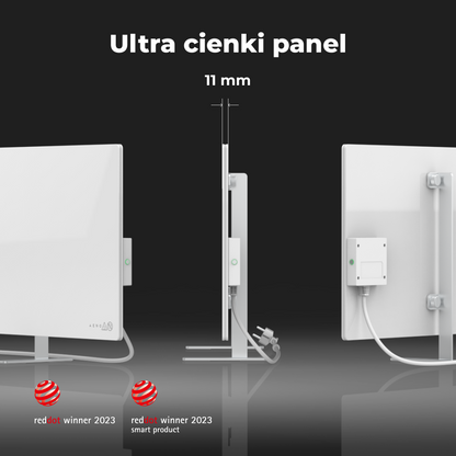 Aeno Smart Infrarot-Elektroheizung 700W slim 1cm weiß
