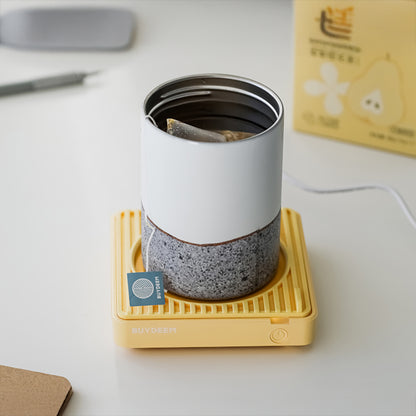 Tassenwärmer Buydeem OA2001 24W für Kaffee Tee Pastellgelb