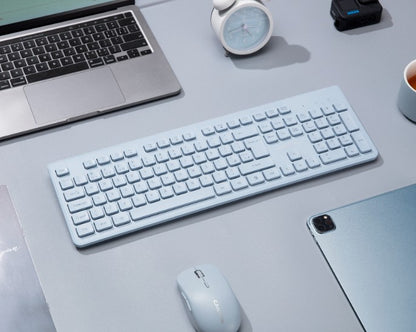 Canyon HKB-W01 leise kabellose 2,4-GHz-Tastatur für die Arbeit, blau