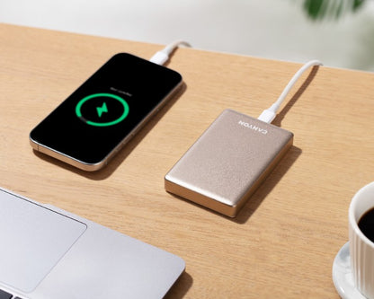 Powerbank 10000 mAh PD20W slim Magsafe Canyon OnPower 510 grau