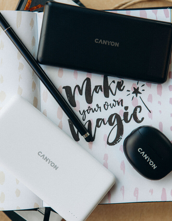 Powerbank 10000 mAh PD 18W QC 3.0 20W Canyon PB-109 biały