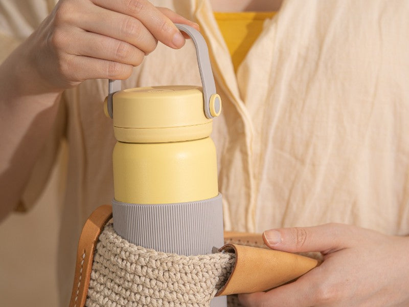 Buydeem CD1011 Thermos with Infuser 400 ml Pastel Yellow