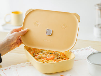 Ceramic Food Container 1l Buydeem CT3008 Pastel Yellow