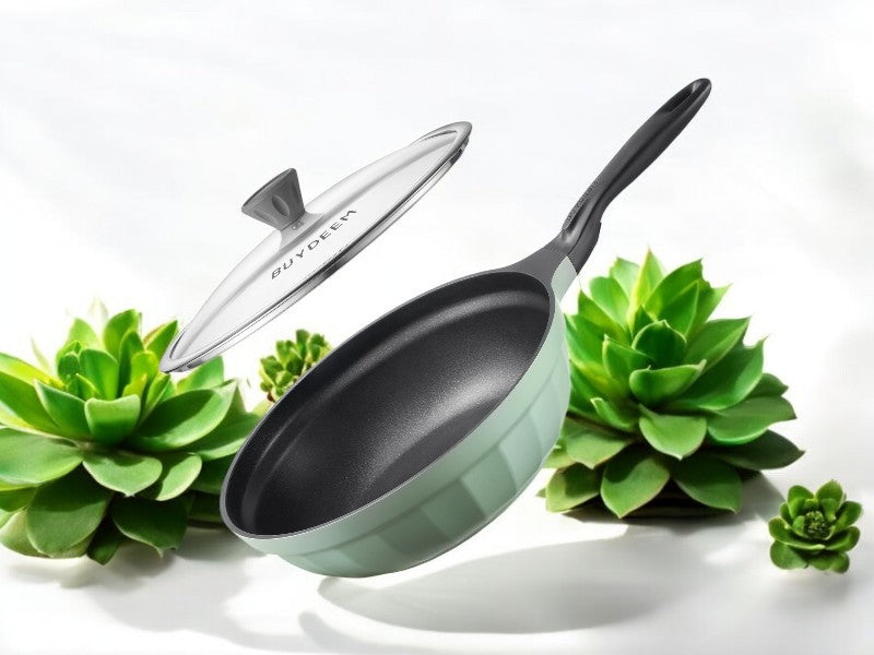 Buydeem CP151 Aluminum Non-stick Frying Pan 25cm Green