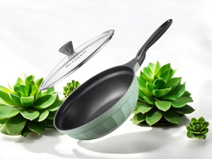 Buydeem CP151 Aluminum Non-stick Frying Pan 25cm Green