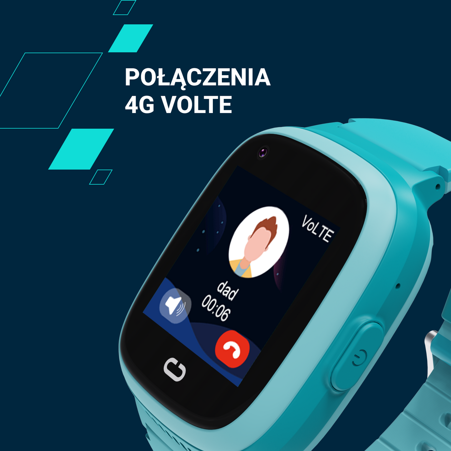 Kids' Smartwatch with GPS and 4G Video Call Canyon Sunny KW-48 Blue