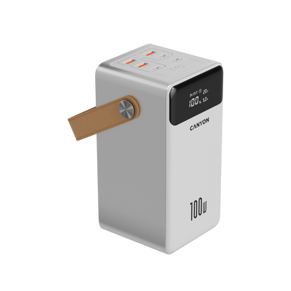 Power bank 60000 mAh PD 100W aluminum Canyon OnPower 610 white