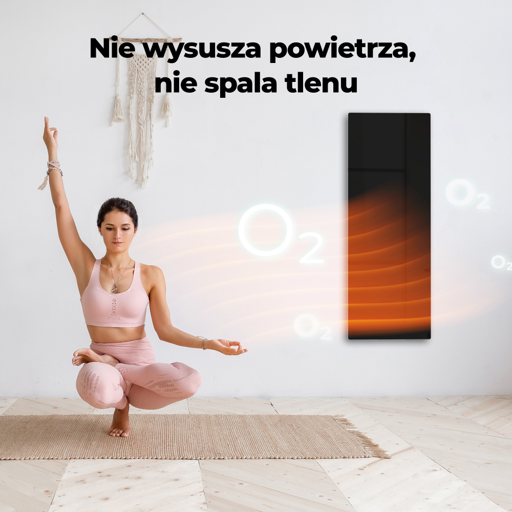 Aeno Smart Infrarot-Heizpaneel 700W slim 1 cm schwarz