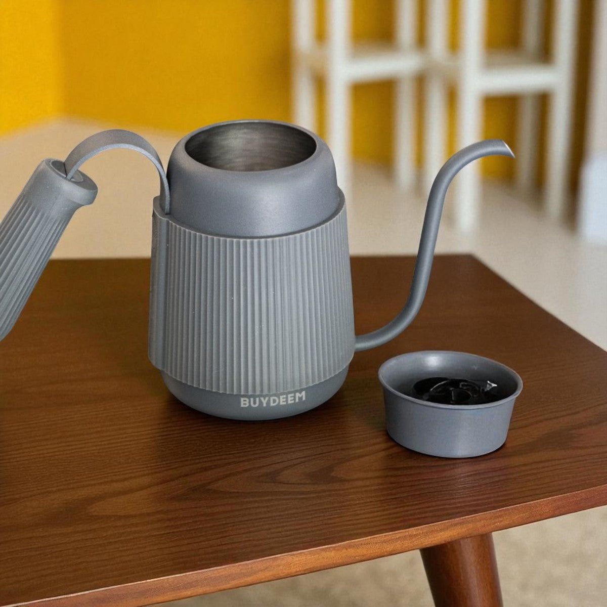 Buydeem CD2006 retro gooseneck kettle 350 ml Pastel Grey