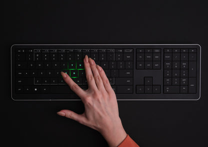 CLEVETURA CLVX 1 RGB Touch-Tastatur Windows/MacBook iMac Schwarz